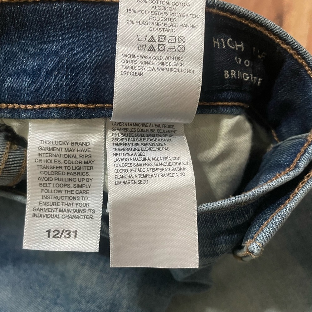 Lucky Brand Bridgette High Rise Crop Sz 12 - Picture 8 of 8